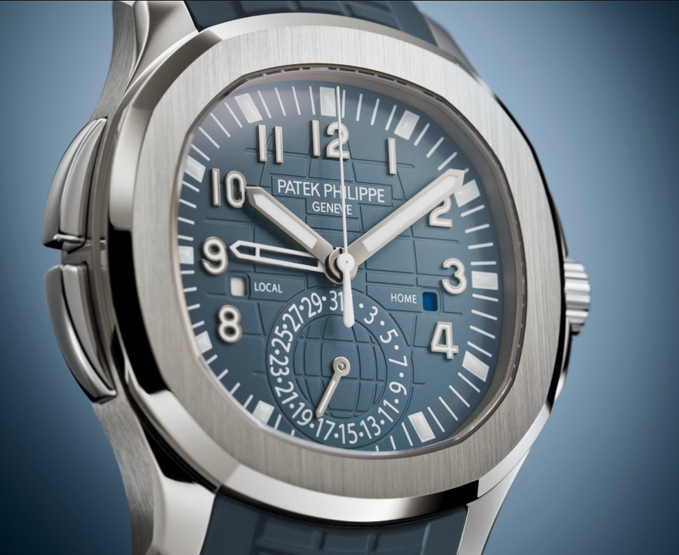 2024 The Denim Blue Patek Philippe Aquanaut Travel Time 5164G