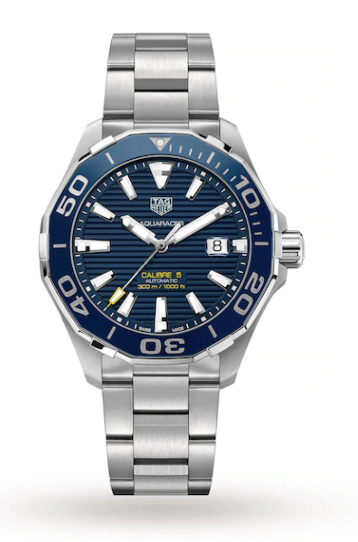 SWISS MADE BEST REPLICA FAKE TAG HEUER AQUARACER 300M CALIBRE 5 43MM CERAMIC BEZEL MENS WATCH - Replica Swiss Clones Watches