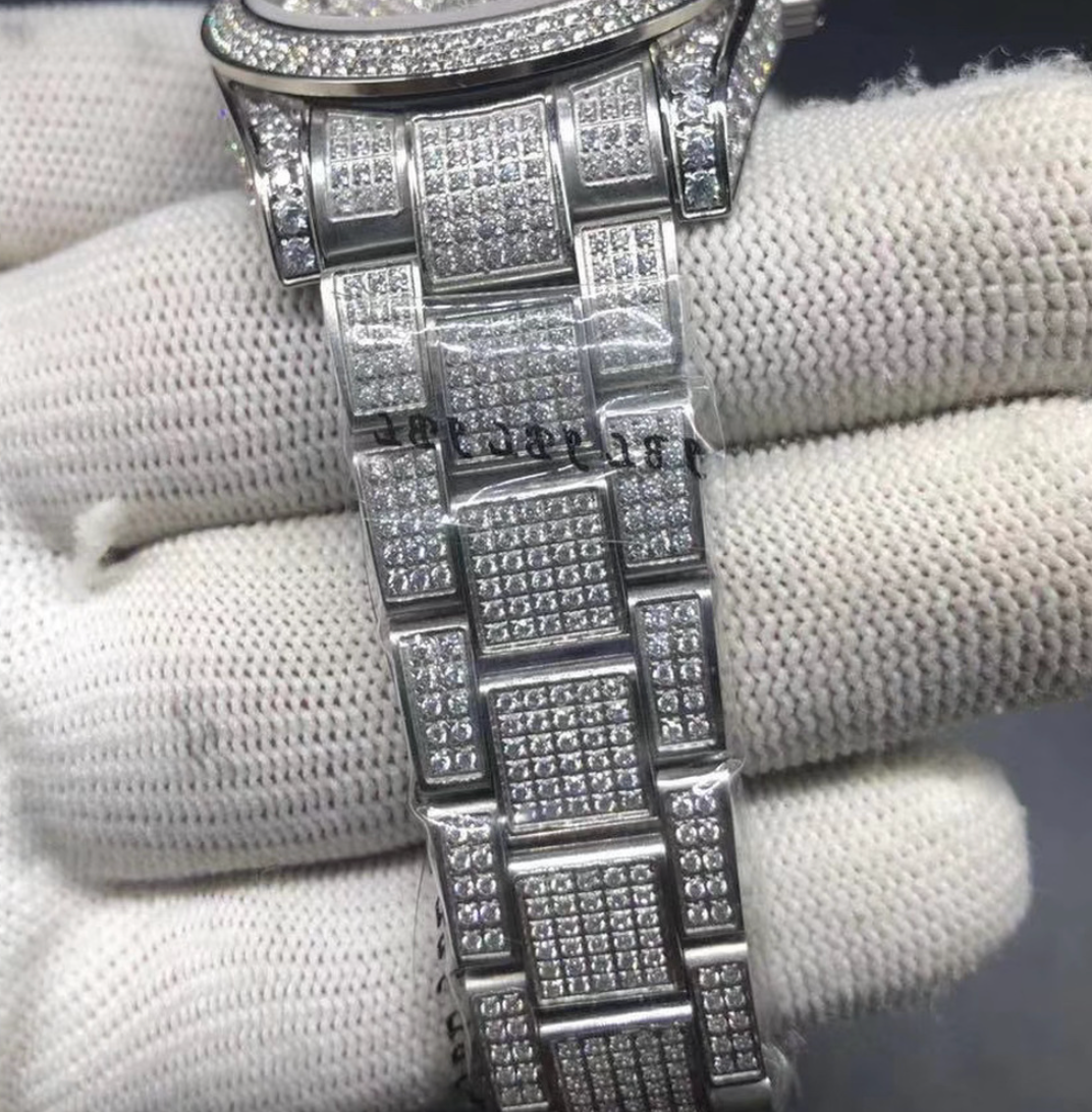 Full DIamonds Replica moissanite rolex datejust - IP Empire Replica Watches