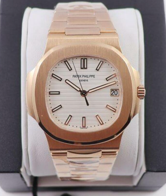 Copy Patek Philippe Nautilus 5711/1R PPF V4 Rose Gold White Dial 324SC (Free Box) - IP Empire Replica Watches